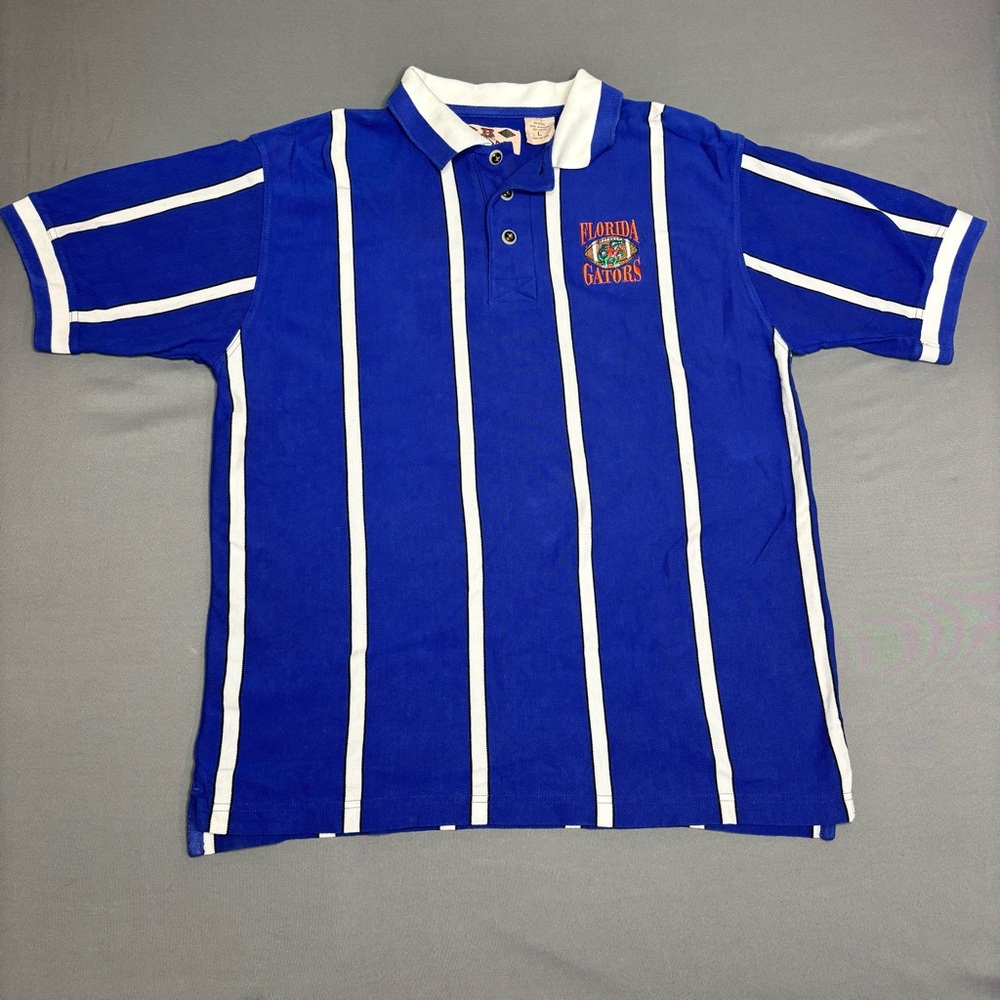 Florida Gators Polo Mens Large Shirt Blue Football Vintage BOA Resort 90s Golf